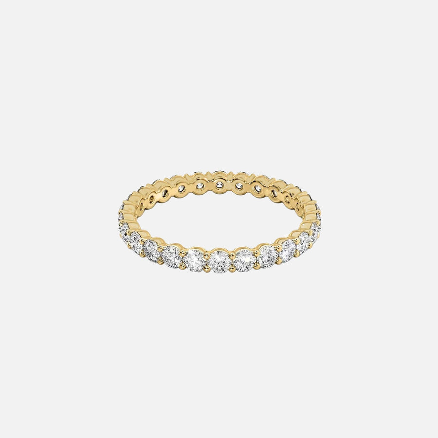 Round Eternity Ring 18k Yellow Gold 1 2 001