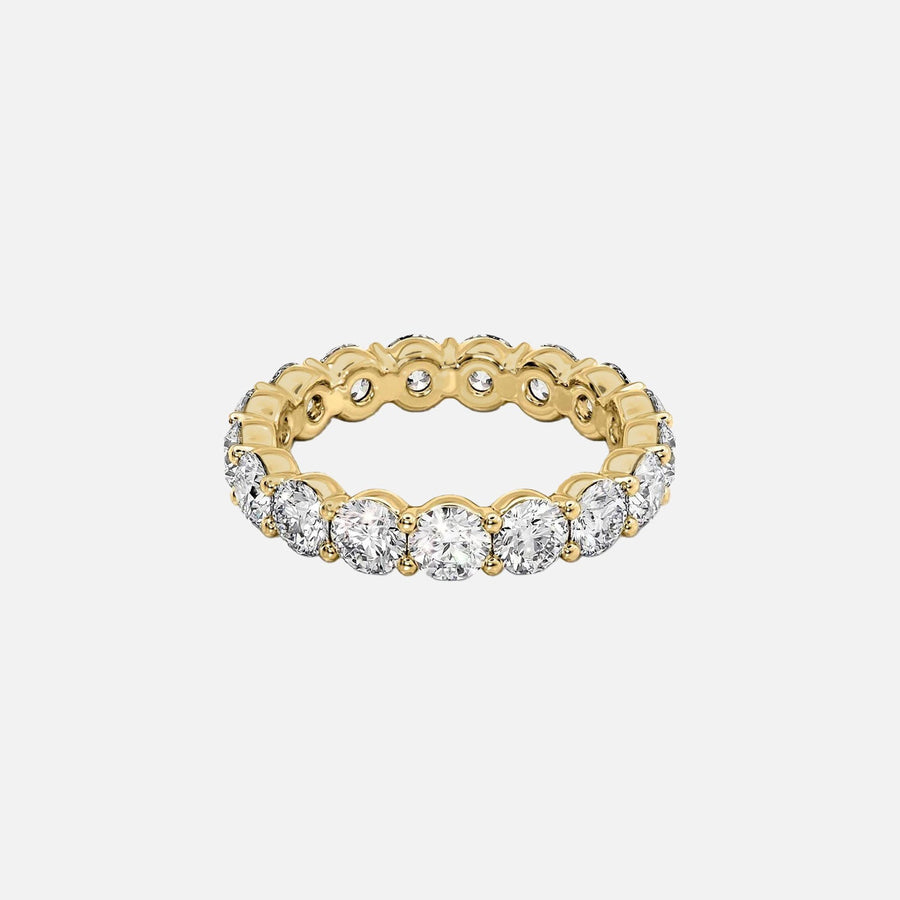 Round Eternity Ring 18k Yellow Gold 3 5 001
