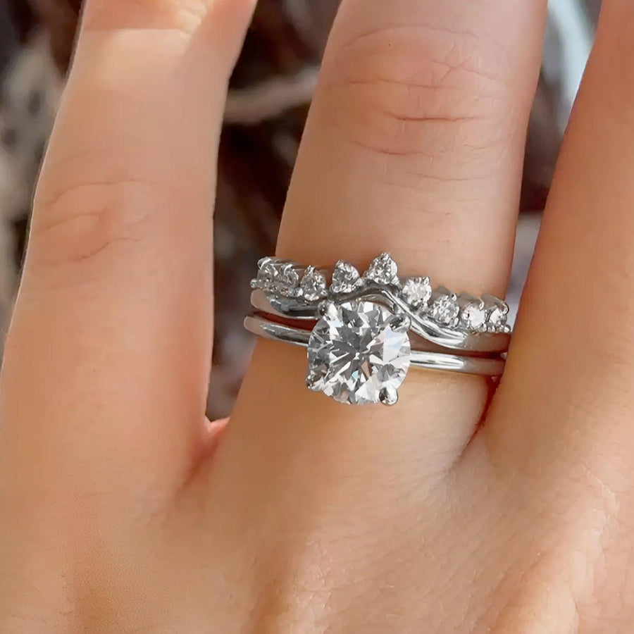 Round Glamour Ring Stack - KNT - Engagement Rings, Wedding Bands & Fine Jewelry