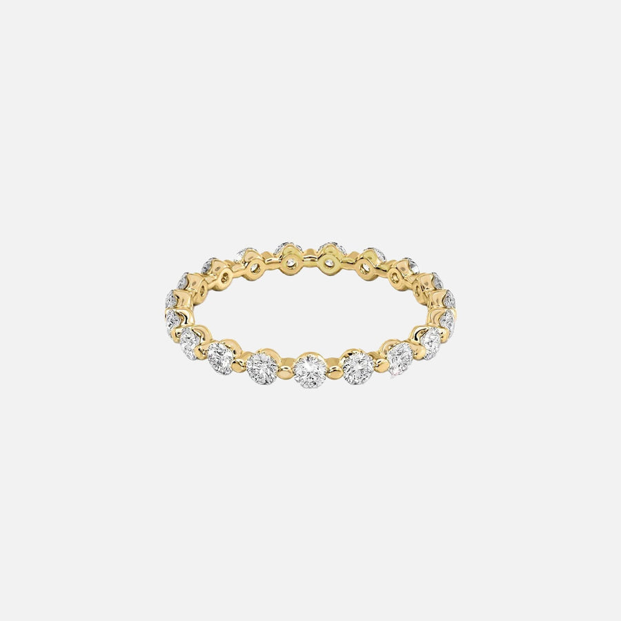  Round Shared Prong Eternity Ring 18k Yellow Gold 1 0 001