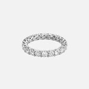  Round Trellis Eternity Ring 14k White Gold 2 0 001