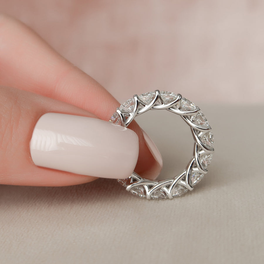  Round Trellis Eternity Ring 14k White Gold 4 5 005 Final
