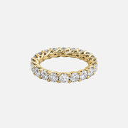  Round Trellis Eternity Ring 14k Yellow Gold 3 0 001
