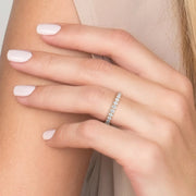  Round Trellis Eternity Ring 18k Rose Gold 1 5 002