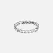  Round Trellis Eternity Ring 18k White Gold 1 5 001