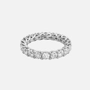  Round Trellis Eternity Ring 18k White Gold 3 0 001