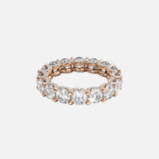  Round U Pave Prong Eternity Ring 14k Rose Gold 4 8 001