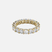  Round U Pave Prong Eternity Ring 14k Yellow Gold 3 8 001