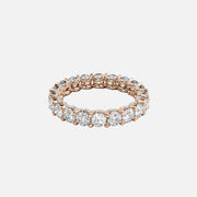  Round U Pave Prong Eternity Ring 18k Rose Gold 2 8 001
