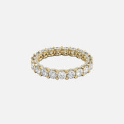  Round U Pave Prong Eternity Ring 18k Yellow Gold 2 3 001