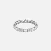  Round U Prong Eternity Ring 14k White Gold 2 0 001