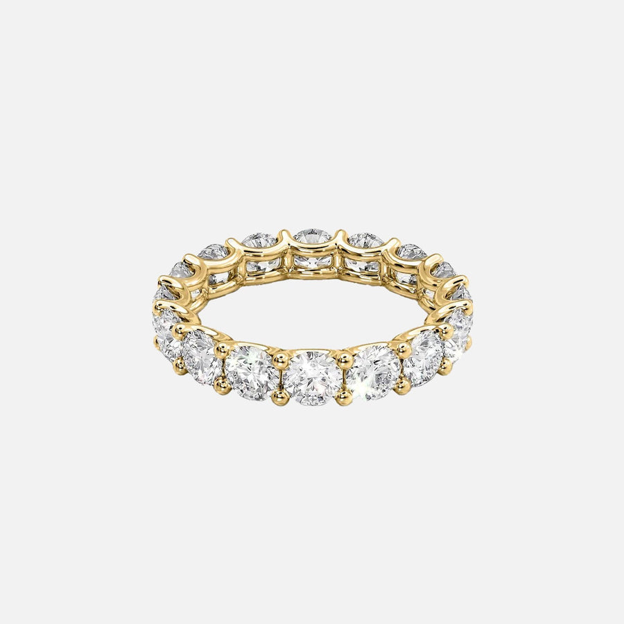  Round U Prong Eternity Ring 14k Yellow Gold 4 0 001