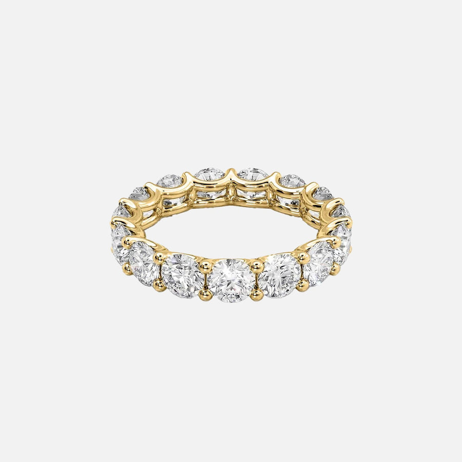  Round U Prong Eternity Ring 14k Yellow Gold 4 5 001