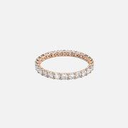  Round U Prong Eternity Ring 18k Rose Gold 1 2 001