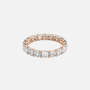  Round U Prong Eternity Ring 18k Rose Gold 3 5 001