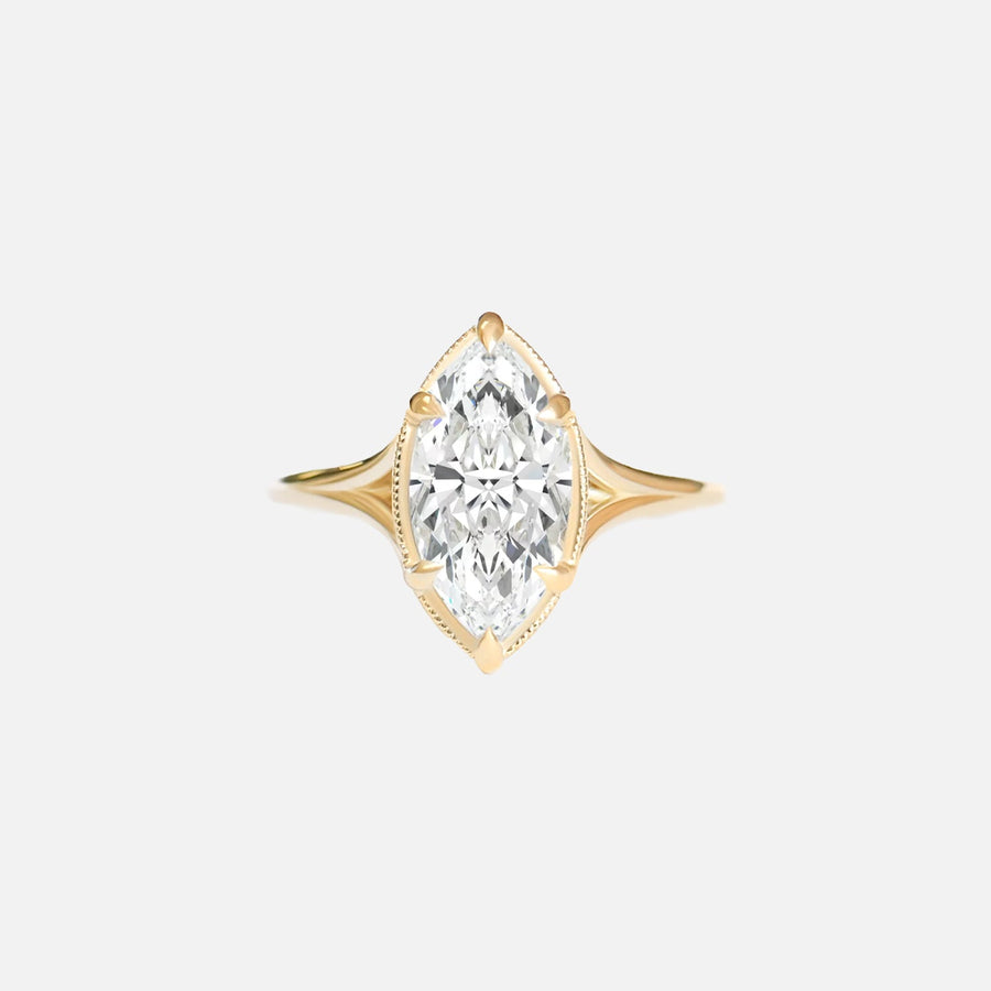 The Vintage Royal Marquise Moissanite Ring - KNT - Engagement Rings, Wedding Bands & Fine Jewelry