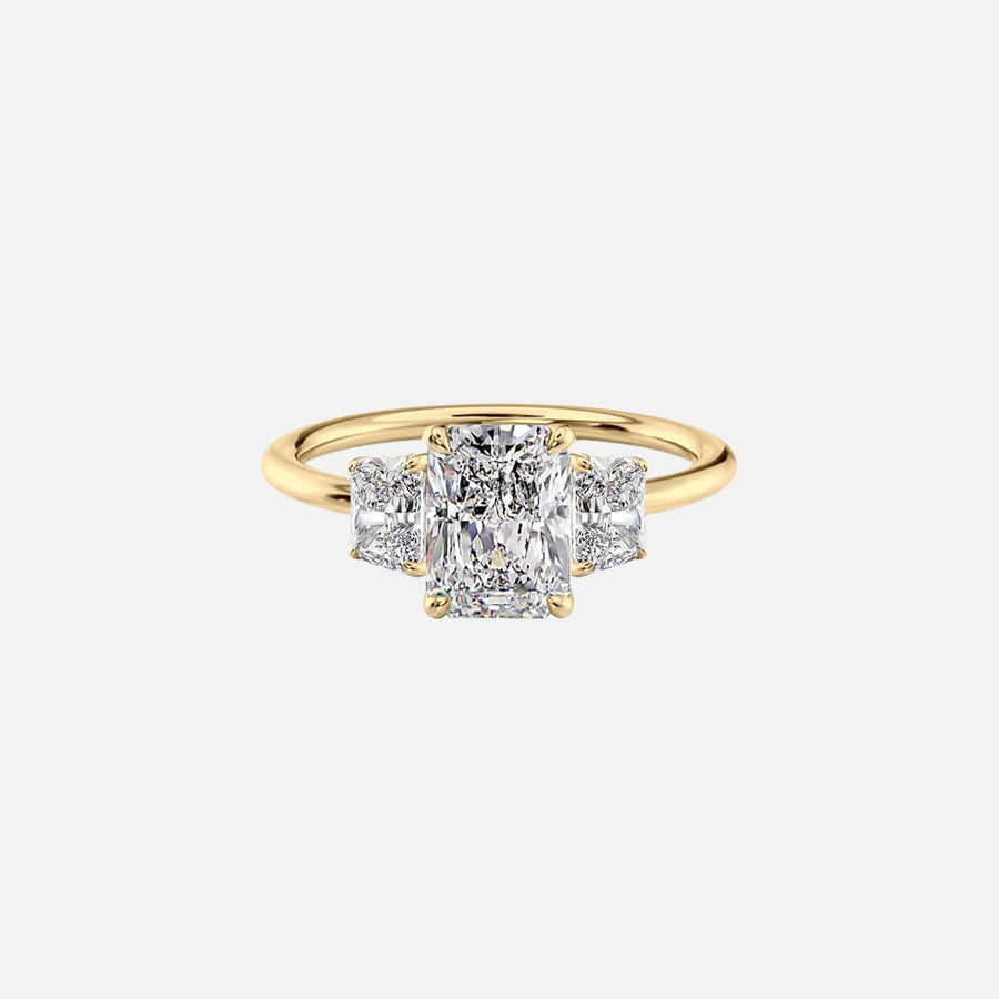 The Three Stone Silvana Radiant Moissanite Ring - KNT - Engagement Rings, Wedding Bands & Fine Jewelry