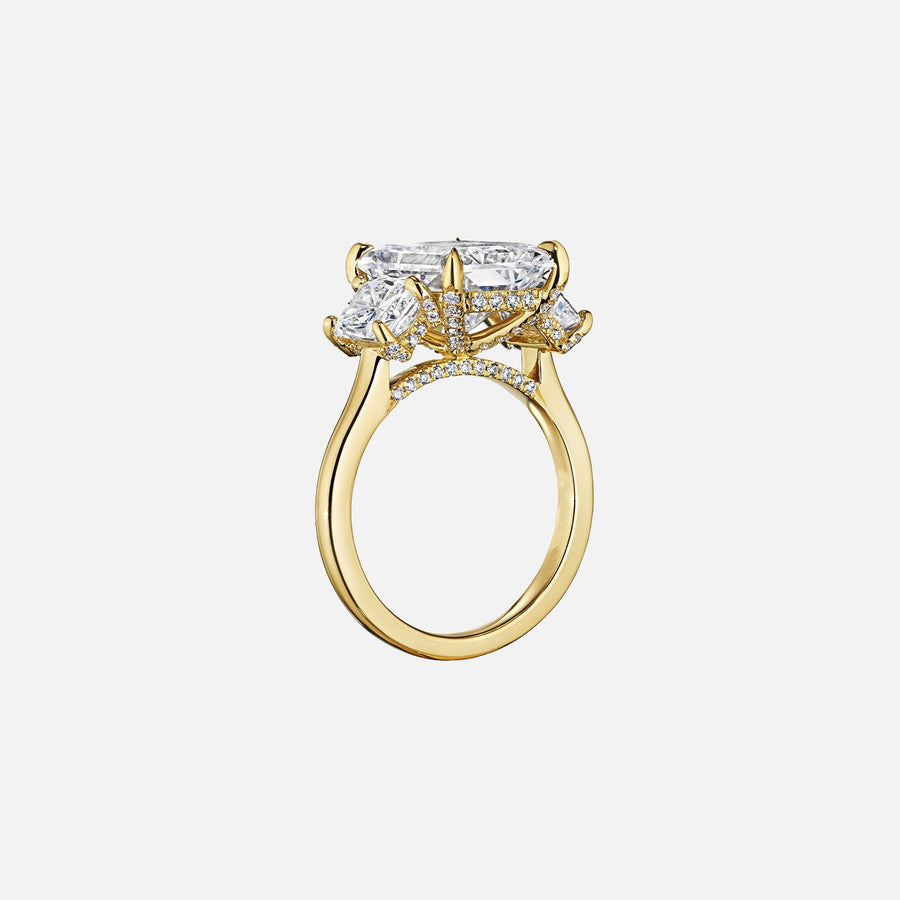 The Three Stone Silvana Radiant Moissanite Ring - KNT - Engagement Rings, Wedding Bands & Fine Jewelry