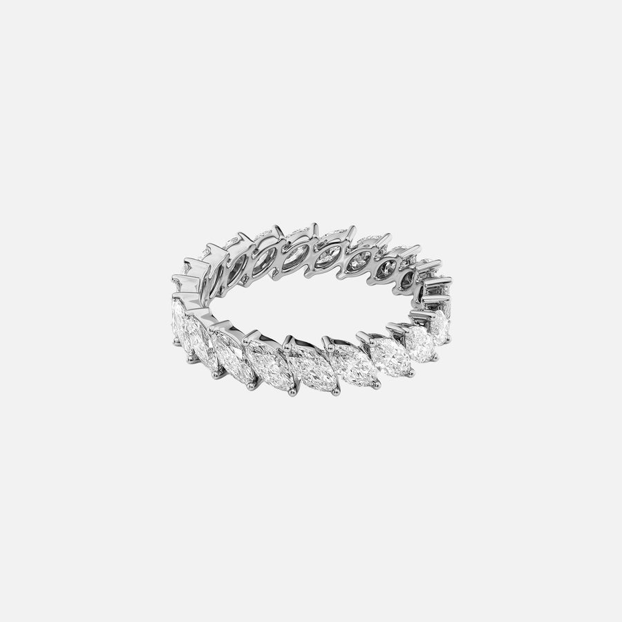  Slanted Marquise Eternity Ring 14k White Gold 2 0 001