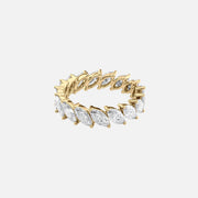  Slanted Marquise Eternity Ring 14k Yellow Gold 3 5 001