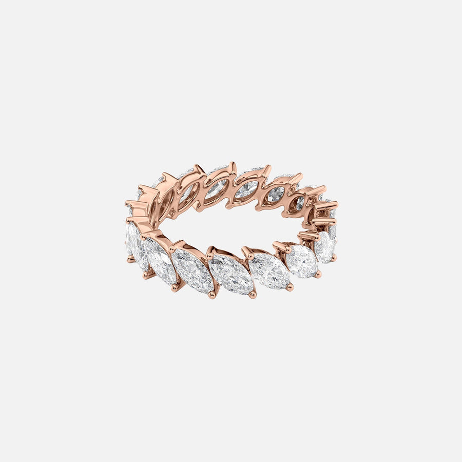  Slanted Marquise Eternity Ring 18k Rose Gold 3 5 001