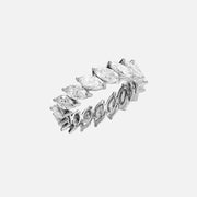  Slanted Marquise Eternity Ring 18k White Gold 3 5 002