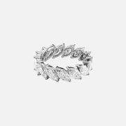  Slanted Marquise Eternity Ring 18k White Gold 5 0 001