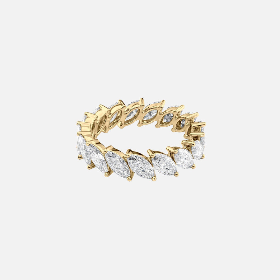  Slanted Marquise Eternity Ring 18k Yellow Gold 3 5 001