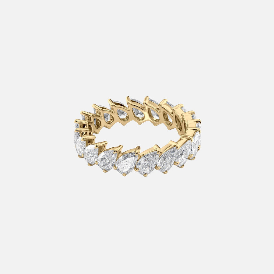 Slanted Pear Eternity Ring 18k Yellow Gold 3 0 001