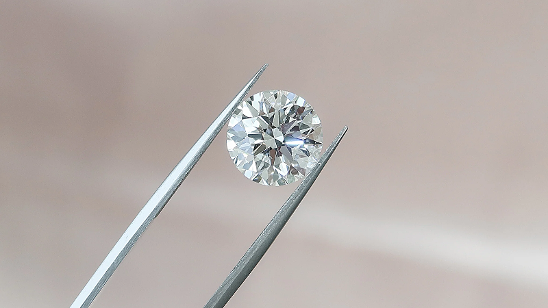 The 3 03 carat round moissanite