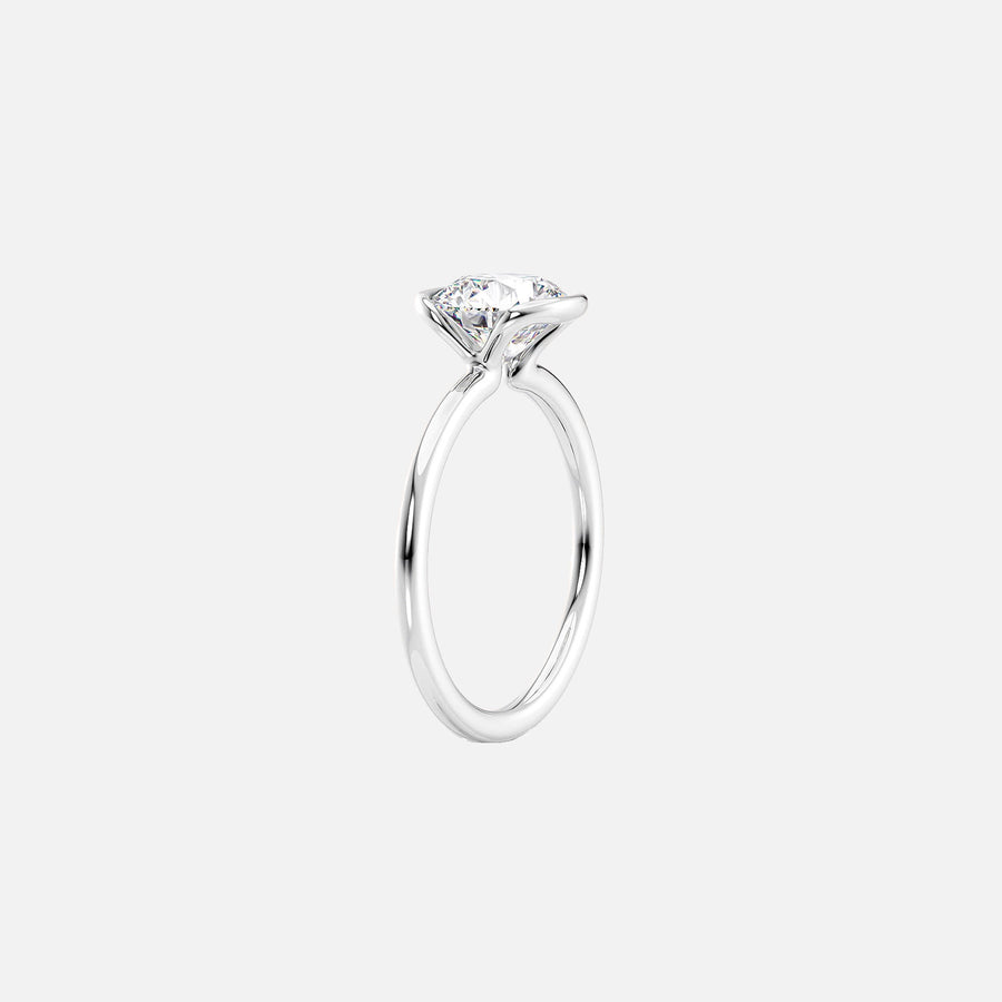 The Eliza Cushion Lab Diamond Ring 14K White Gold 002