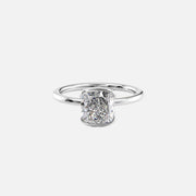 The Eliza Cushion Lab Diamond Ring 18K White Gold 001