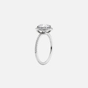 The Halo Michelle Radiant Pave Moissanite Ring - KNT - Engagement Rings, Wedding Bands & Fine Jewelry