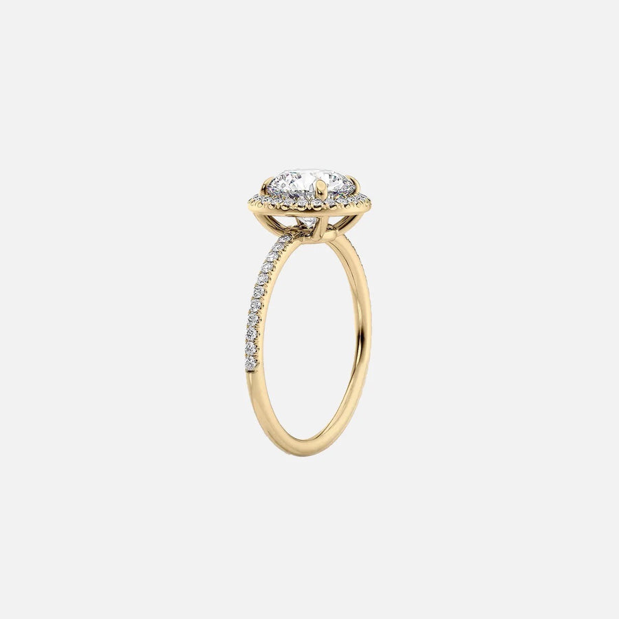 The Halo Michelle Radiant Pave Moissanite Ring - KNT - Engagement Rings, Wedding Bands & Fine Jewelry
