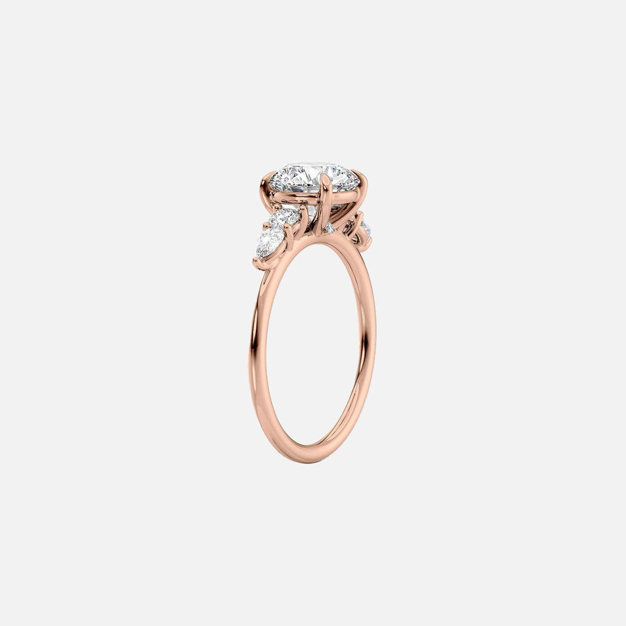  The Abigail Cushion Lab Diamond Ring 14k Rose Gold 002
