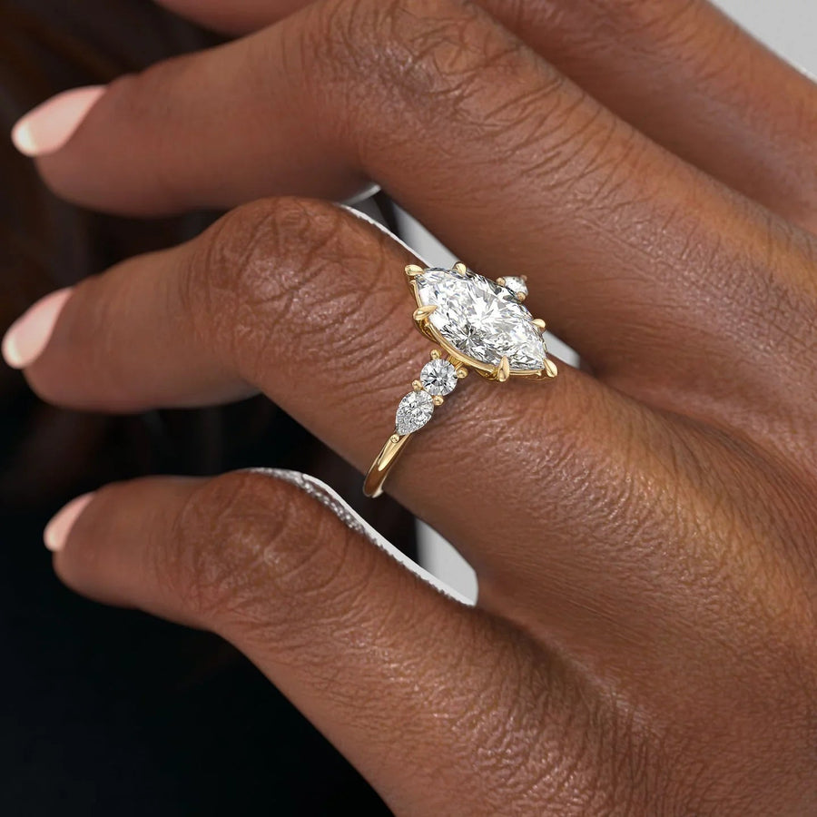  The Abigail Marquise Lab Diamond Ring 18k Yellow Gold 005 Final