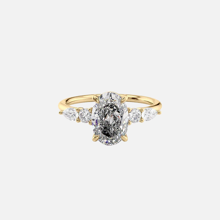The Abigail Oval Lab Diamond Ring 14k Yellow Gold 001