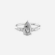  The Abigail Pear Lab Diamond Ring 18k White Gold 001