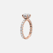  The Adelle Cushion Lab Diamond Ring 14k Rose Gold 002