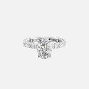  The Adelle Oval Lab Diamond Ring 14k White Gold 001