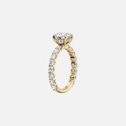  The Adelle Princess Moissanite Ring 18k Yellow Gold 002
