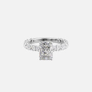  The Adelle Radiant Lab Diamond Ring 18k White Gold 001