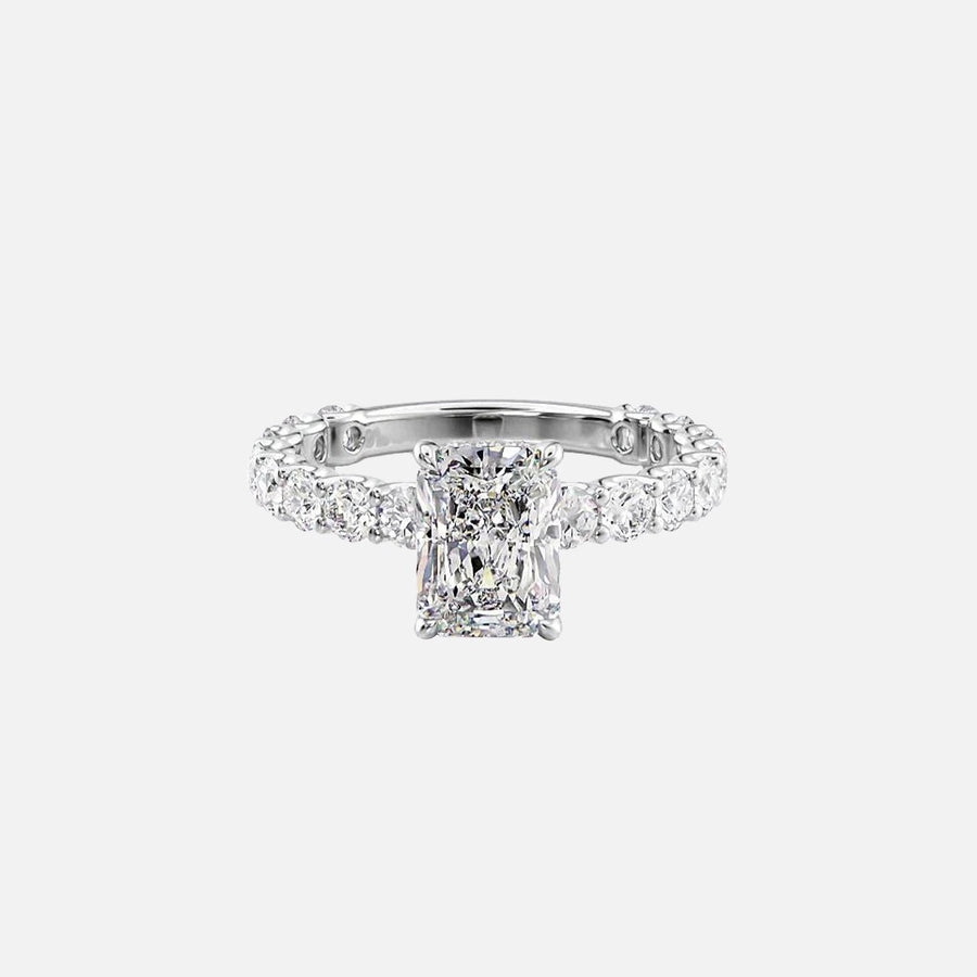  The Adelle Radiant Lab Diamond Ring 18k White Gold 001