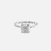  The Alice Cushion Lab Diamond Ring 14k White Gold 001