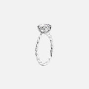  The Alice Cushion Lab Diamond Ring 14k White Gold 002