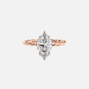  The Alice Marquise Lab Diamond Ring 14k Rose Gold 001