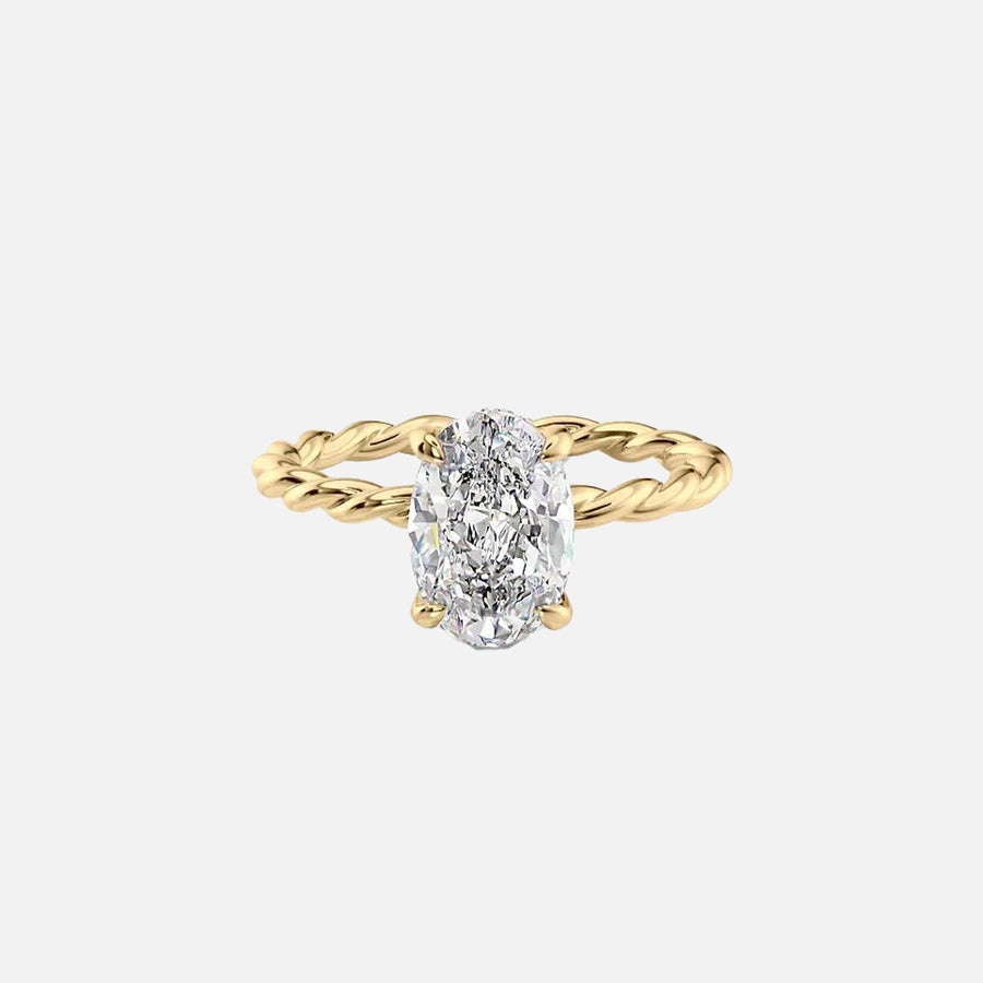  The Alice Oval Lab Diamond Ring 18k Yellow Gold 001