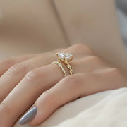  The Alice Princess Lab Diamond Ring 14k Yellow Gold 004 Final