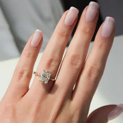  The Alice Radiant Moissanite Ring 18k Yellow Gold 003
