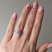  The Alice Round Lab Diamond Ring 18k White Gold 003